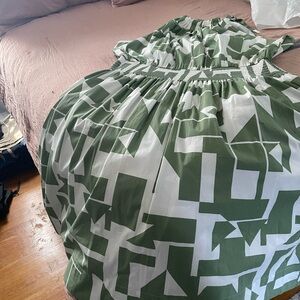 Plus size Summer dress - Green and White size 22/24